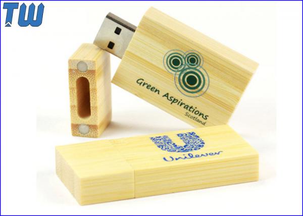 Cheap Jump Drive 4GB USB Thumb Drive Stick Natural Wood Bamboo Material for sale