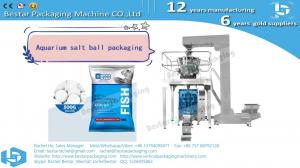 Quality Aquarium salt ball for oranmetal fish pouch weighing packaging machine BSTV-450AZ wholesale