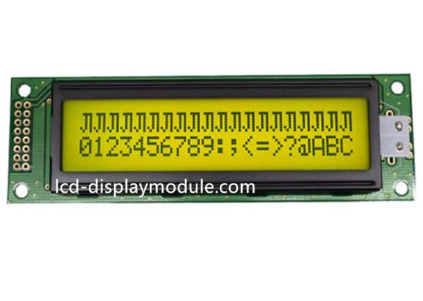 Cheap FSTN 20x2 Dot Matrix LCD Display Module 12 O ' Clock Angle ISO14001 Approved for sale