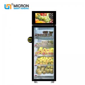 Quality Smart Fridge grab and go Vending Machine With Electrical Lock card reader to open the door fruit and vegitable wholesale