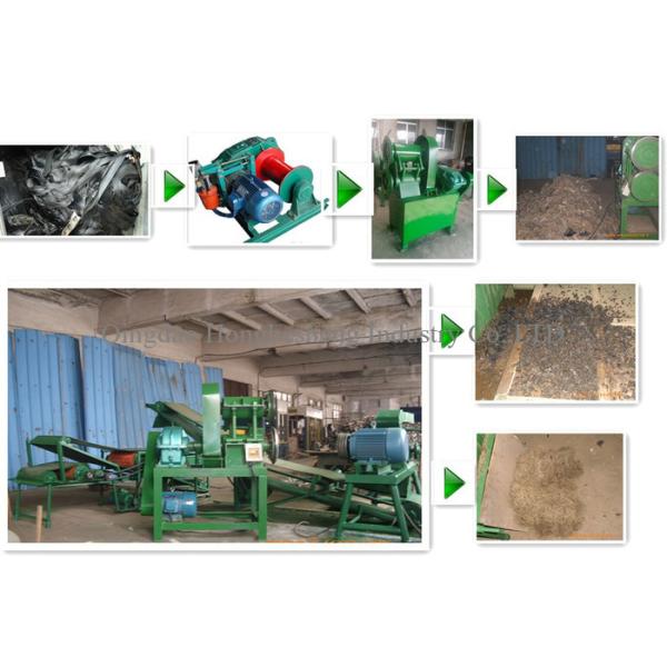 150mm Green Scrap Rubber Steel Separator Scrap Rubber Friction Separating Machine