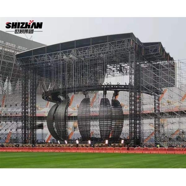 LED Ball Long Span Truss Structure Heavy Duty Ceiling Lighting Truss