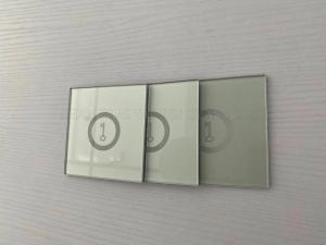 China Soundproof 2mm Opaque Touch Screen Printed Glass Lead Free on sale