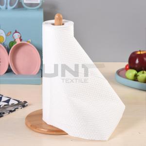 Quality 30gsm Breathable Polyester Spunlace Nonwoven Fabric High Water Absorbent Rag Roll wholesale