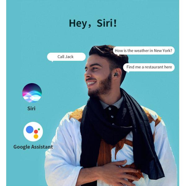 QS2tws Bluetooth V5.0 Headphones 3D Stereo Sports Wireless Dual Microphone Earphones