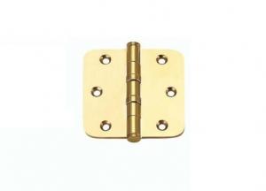 China Pure Brass Flat Cabinet Door Hinges With Round Corner And Ball Bearing 3/4Commercial heavy duty door hinge on sale