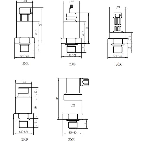 Industrial-Grade 2-Wire Multifunctional Air Compressor Pressure Transducer with Customizable Options