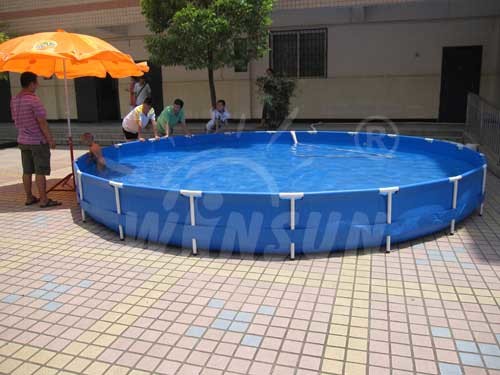 Large Size Framed Swimming Pool Round Shape With 6 Meters Diameter