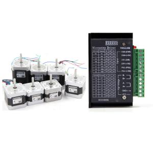 Quality 0.25N.m 0.3N.m 0.4N.m 0.5N.m Two Phase Nema17 1.8 Degree Stepper Servo Motor Driver Kit wholesale