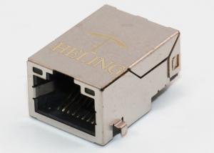 Quality Tab Up 1000Base T Connector 50 U&quot; Gold Plating Contact Terminal SMT PIN Type wholesale