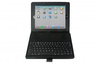 Cheap ODM Detachable Stereo Dual Speaker Wireless Bluetooth Keyboard Case for Ipad 2 for sale