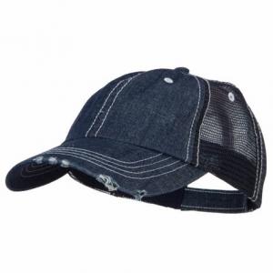 Quality Special Cotton Mens Trucker Caps , Denim Low Profile Cool Trucker Hats For Men wholesale