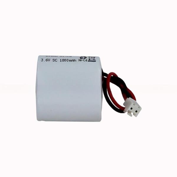 Rechargeable NiCd 3.6V SC 1800mAh Battery Pack For Emergency Lighting And Power Tools