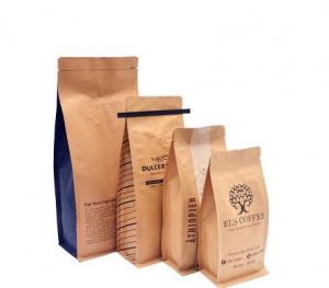 Quality Printing Food grade kraft paper bag wholesale with clear window and zipper for dried food packaging wholesale