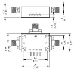 0.5 To 20 GHz SPDT Absorptive PIN Diode Switch