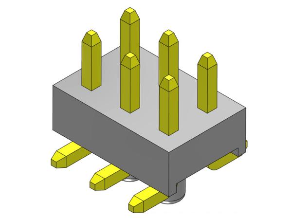 Cheap 2.00mm Dual SMT TYPE PCB Header Connector 1*2PIN To 1*40PIN for sale