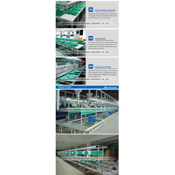 Belt Type Production Line Conveyor Systems Good Hardness For Industry