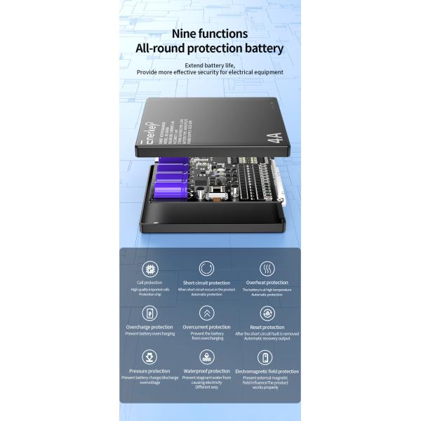 Enerkey Active Balancer Bluetooth 4A 2S-24S Battery Equalizer With Mobile App For Lifepo4/Li-ion