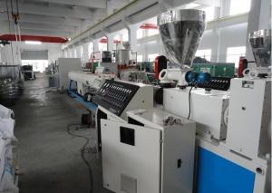 PVC Twin Screw Pipe Extruder , PVC Pipe Making Machine For Irrigation