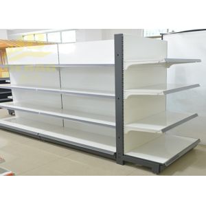 Buy cheap Double Side Commercial Steel Racks Hypermarket, Slanted Arms Cold Rolled Steel from wholesalers