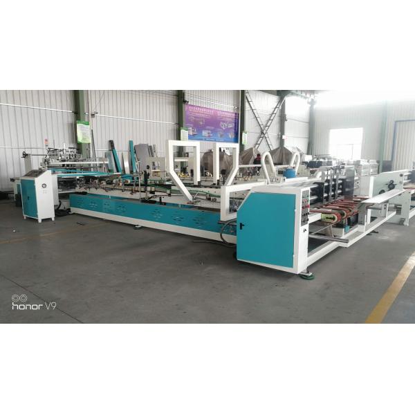 Touch Screen 2000mm Automatic Folder Gluer Machine For Corrugated Carton Boxes