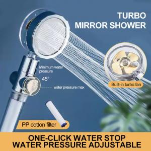 China Turbo Pressurized Shower Water Filter With Rotating Detachable Shower Head on sale