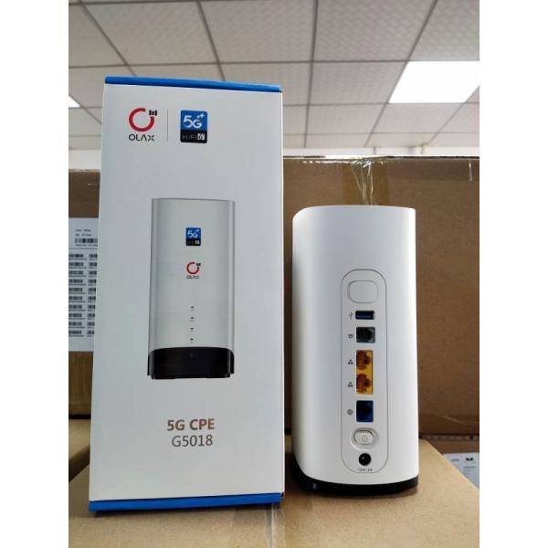 Olax 4G 5G CPE G5018 Dual Bands Enterprise 1200Mbps 5g Wifi Router with sim card slot