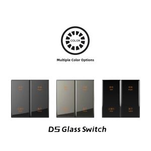 Quality Push Button Electrical Wall Switch Zigbee Protocol Glass Material wholesale