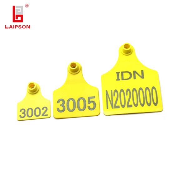 Livestock ISO9001 High Quality Tpu Pig Sheep Ear Tag With Laser Printing Numbers