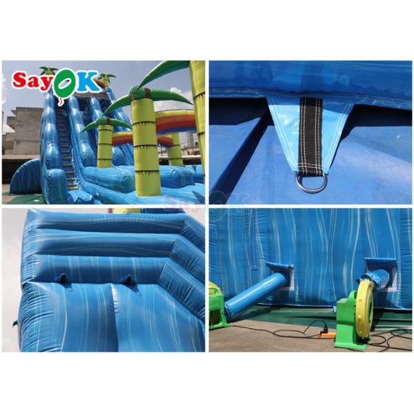 Inflatable Swimming Pool Slide Tropical Fiesta Breeze Commercial Inflatable Water Slide For Kids Adults