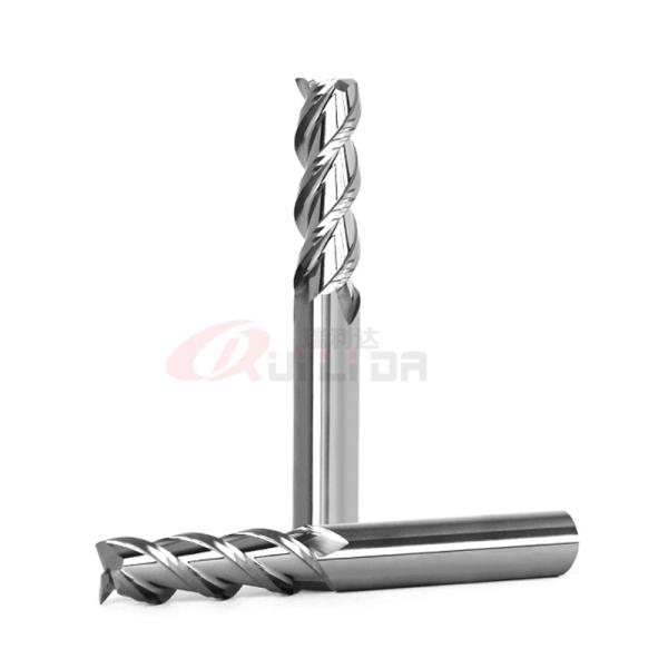 CNC Three Flute End Mill Flat End Mill Bit 3/8" 10mm 1/32" 1/8"