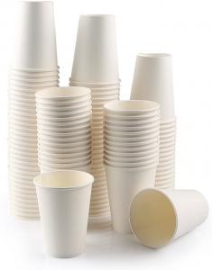 Quality Coffee Cups Disposable Dinnerware Sets White Water Paper Cups Disposal Tableware wholesale