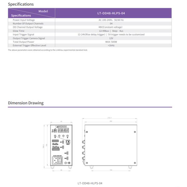 High Brightness Strobe Light Controller HSC Series OD48 AC100-240V 50/60 Hz