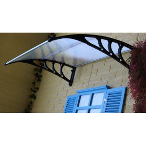 Windproof Solid Polycarbonate Awning , Polycarbonate Sheet Canopy Heat