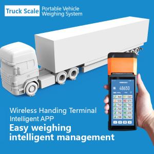 China Portable Mobile Truck Scale 6000kg Axle Weigh Aluminium LED Display on sale