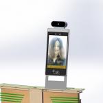 Fecial Temperature Detection Android 8 Inch Monitor With Software For Pass
