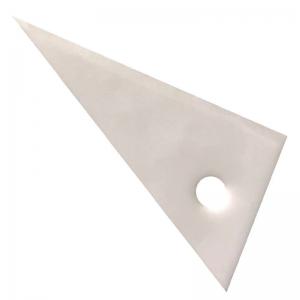 Quality Zirconia ZrO2 ceramic knife blade slitting cutting blade paper cutting blade triangle tip blade wholesale