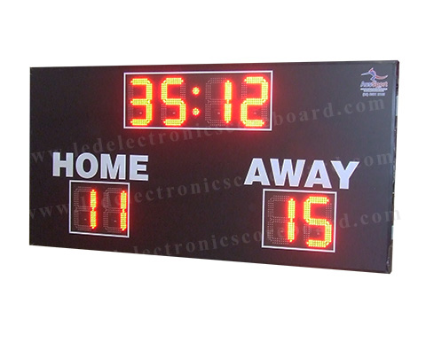 Red Digit Color LED Football Scoreboard , High School Football Scoreboards