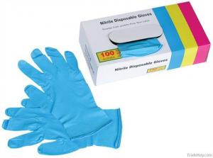 China Medical Nitrile glove powdered/Powder free surgical Nitrile glove/Nitrile examination glov on sale