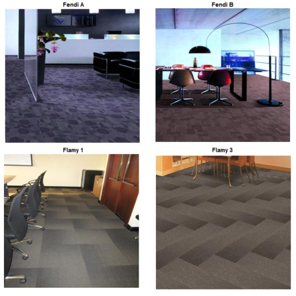 Tufted multi level loop 65%unicolor 35%invista nylon 6 carpet tile