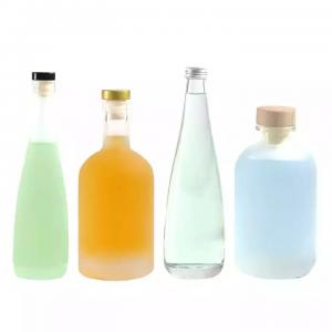 Quality Custom Glass Bottle for Juice 750ml 1000ml 1500ml Empty Transparent PET Fruit Juice Beverage Bottle wholesale