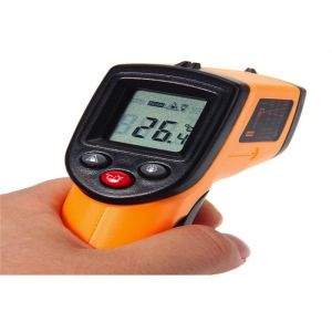 High Accuracy Digital Laser Infrared Thermometer Bimetallic Material With Data