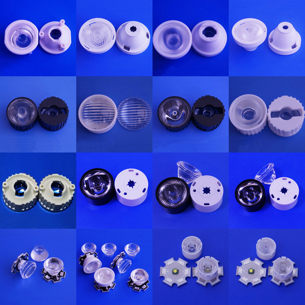 5 Degree Led Collimator Lens , PMMA Led Torch ball lenses height 8mm