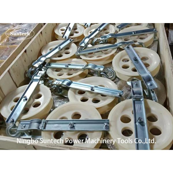 60kN Single Nylon Wheel Conductor Stringing Pulley Blocks