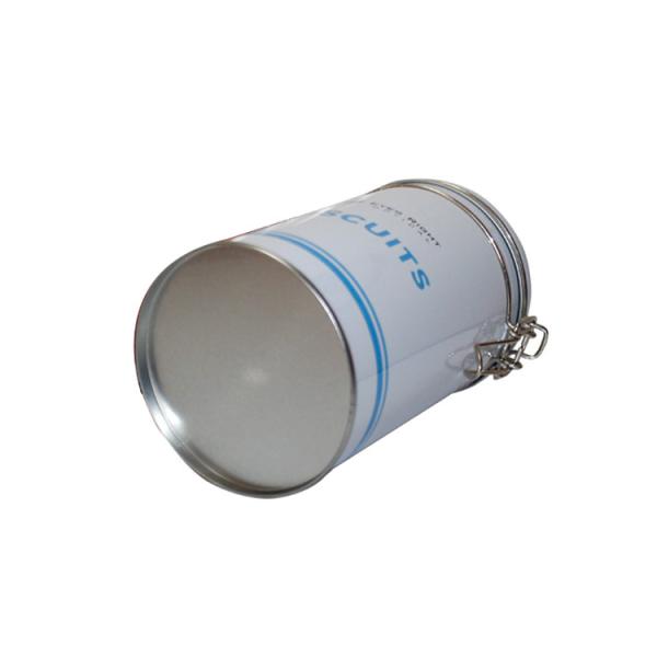 Coffee Tin Can Round Tin Containers with Lids Cylinder Metal Coffee Box