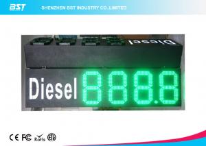China Custom 10 Green Gas Station Digital Price Signs To Display Daily Prices on sale