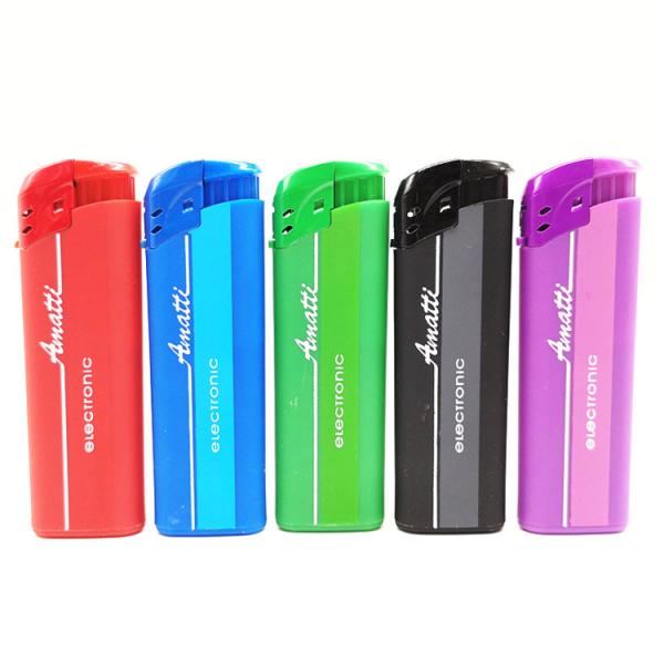 Customized Plastic Dongyi Electronic Rubber Color Cigarette Gas Lighter DY-068