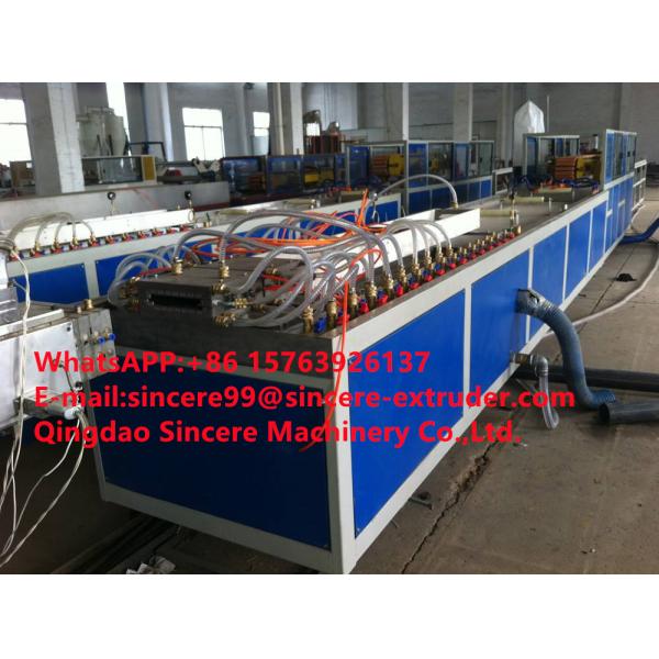 PE PVC WPC Wood Decoration Profile Production Line Machine