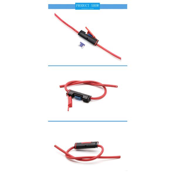 Splashproof Auto Inline Fuse Holder For Low Profile Micro Automotive Blade Fuse