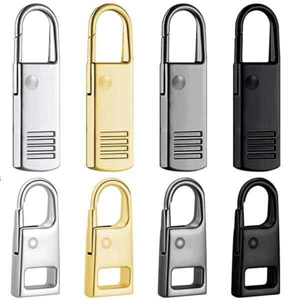 Silver Detachable Heavy Duty Zipper Pulls Thickened Fadeless ISO9001